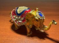 9КRА42 Шкатулка со стразами Слон_1902061