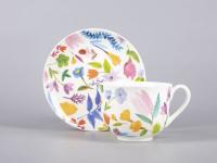 Чайная пара 345 мл ф-ма Ландыш рис.Primavera костяной фарфор 81.30808.00.1 ИФЗ_1600802