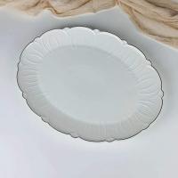 109-279 Овальное блюдо 37см ORCHIDEA в под.уп.Фарфор