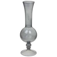 Ваза (стекло), D8xH23 см, (H-23, D-8, Серый)_4600345