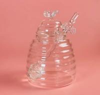 200-136 Банка для мёда 480мл с ложкой в под.уп.Стекло