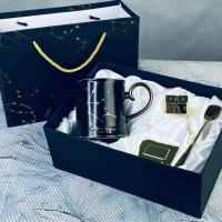 106-300 Кружка 360мл с ложкой и фильтром ВОДОЛЕЙ в под.уп.Фарфор_5000699