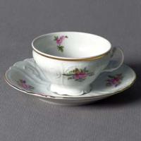 5309 Бернадотт Мейсенский цветок чайная пара 1шт   Concordia Lesov - Чехия_3200309