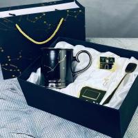 106-295 Кружка 360мл с ложкой и фильтром ДЕВА в под.уп.Фарфор_5000694