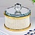 M-XN-01224  Шкатулка для украшений из стекла с жемчугом, 10,5*10,5*9,5 см_6901922