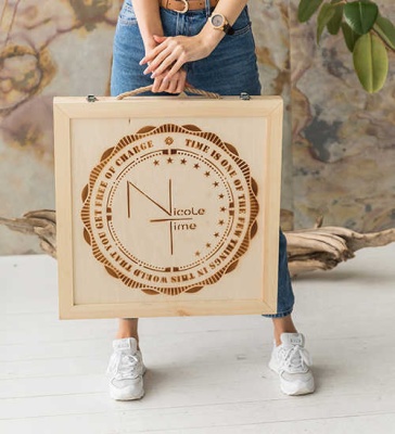 SLT- 73 Часы настенные ''WINE CELLAR'' диа.- 61см  ТМ «Салют» Россия 505385_7802801