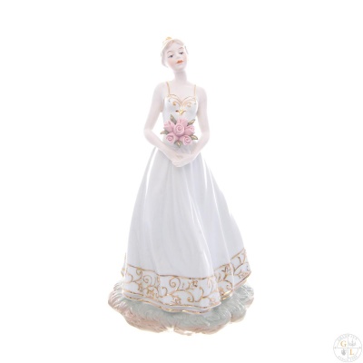 Фарфоровая статуэтка  Девушка с букетом 33 см, Royal Classics 46279_9709585