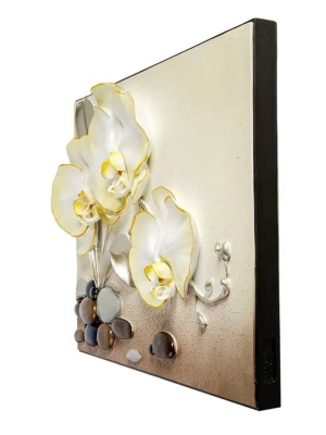 ART-106 Панно ''Орхидеи'' полистоун длина 70 см Art Soul 502313_7802794