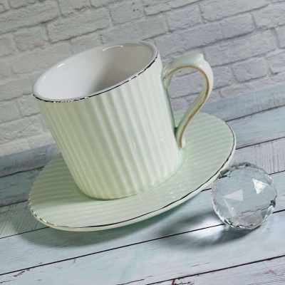 109-125/6 Кофейная пара 130 мл (отводка золото) Фарфор Lenardi