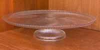 Тортовница на ножке 32 см, в-8см стекло Турция_5200209