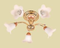256012505 Люстра Флора желтое золото 5*60W Е27 МВ-Лайт MW-LIGHT Германия_7300425
