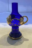 Вазочка Лепка синяя Чехия