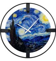 SLT- 05 Часы настенные ''VAN GOGH STARRY NIGHT'' диа 61 см  ТМ «Салют» Россия 505301_7802800