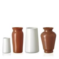 Набор  мини ваз, цвет D5335  4шт.цвет белый и коричневый Богемия Чехия 76216_9709413