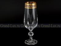 40149/43081/180 Клавдия  бокал для шампанского 180мл (6шт)Богемия Чехия_3301523