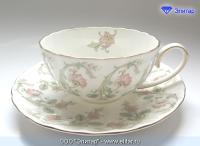 Н 1010011 Магнолия Персия н-р 250 мл чашек чайных  с блюдцем 6/12 Классик зол.лен 18100 HATORI (Frey Н 1010011 Магнолия Персия н-р 250 мл чашек чайных  с блюдцем 6/12 Классик зол.лен 18100 HATORI (Frey