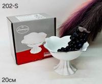 202-S Конфетница 22см (обводка золото) фарфор (Lemoges) Иран_4100133