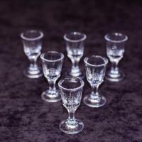 Рюмка для водки 10 мл (набор 6 шт) d 3 см, h 6 см в упаковке  AS-dekor 313 Y _2700154