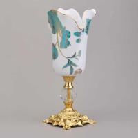 ВАЗА 11*11*25 см фарфор/металл 46-1390_8414803