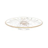 Тортница 35 см Матовая полоса Flame (Фламе) AS Crystal  Богемия Чехия 43709_9709272