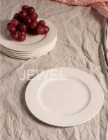 Тарелка плоская 20 см Бьянко (набор 6шт.) (фарфор new bone) Цветная коробка JEWEL ПС0003-33_9200454