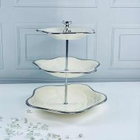 118-134 Трехъярусная этажерка MULTICOLOR в подарочной упак. Фарфор Lenardi