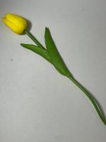 Цветок искуственный Тюльпан закрытый поштучно (желтый) 69681