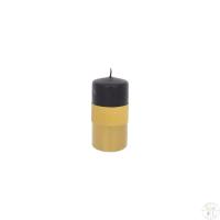 Свеча Adpal Brilliant Gold 12/5,8 см матовый черный/металлик золотой, Польша 47248_9708059