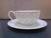 Н 1060000 Джулия ГРЭЙ н-р 370мл чашка чайная с блюдцем 1/2  (СВЧ) HATORI  (Freydis) Австрия 12741_32