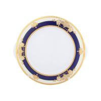 82047 Яна Кобальтовая лента тарелка для торта 27 см, Thun Чехия 15453_3205649