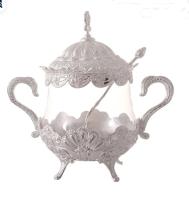 Сахарница 16,5*9,5*15 серебро, 63668_9709455