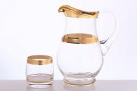 Набор для воды 7 предм. Кувшин 1л+6 стак. 230мл матовая полоса Богемия Чехия 30612_9704741 Набор для воды 7 предм. Кувшин 1л+6 стак. 230мл матовая полоса Богемия Чехия 30612_9704741