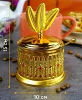 Сахарница c ложкой , 10*15 золото RM020601-G Repast 63659_9709248