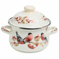 КАСТРЮЛЯ 3,6 л AGNESS ЭМАЛИРОВ. С КРЫШКОЙсерия 