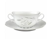 76031 Констанция чашка с блюдцем для бульена 335 мл, блюдце 170 мм ; 