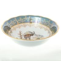 Охота зеленая салатник 23см 402-135-9291 Sterne porcelan Чехия 31551 _9707865