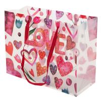 Пакет подарочный (пластик), 27x11xH21 см,  (27см x 11см, H-21см, в ассортименте)_4600348