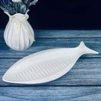 118-047 Блюдо для рыбы 53см BIANCO в подарочной упак. Фарфор Lenardi