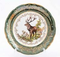 Охота зеленая  тарелка 25 см (6шт.) 402-135-9291 Sterne porcelan Чехия 31379_9707859