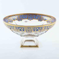 Natalia Конфетница  30см Golden Голубая, Astra Gold Чехия 32260_9705988 Natalia Конфетница  30см Golden Голубая, Astra Gold Чехия 32260_9705988