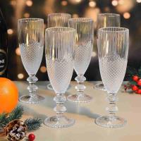 Бокал для шампанского 165 мл (набор 6 шт) d-5,6 см  h-18,6 см в упаковке  AS-dekor 3210 LXZS_2700155