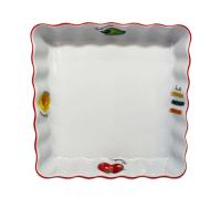 Форма для запекания 19х19 см с волн.краем; декор 