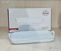 102-M Блюдо прямоугольное 32*16см (обводка золото) фарфор (Lemoges) Иран_4100126