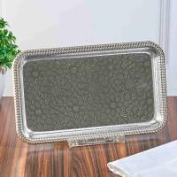 M-JS-062521  Поднос металлический, 27,5х16,5х2 см._6902065