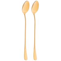 ЛОЖКА ДЛЯ КОКТЕЛЕЙ (золото) AGNESS, 1 ШТ  ДЛИНА 19.5 см. 942-119_8414907