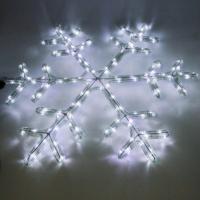DL-70005 Электрогирлянда «Снежинка» для улицы и помещения, 144св.диода, D=58cм_6901367