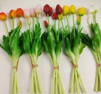 90714 Букет Тюльпаны Mix Силикон (5шт.)_2100173