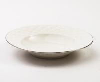 Тарелка 23см суповая  Суфле  (6шт.) (костяной фарфор),JEWEL ПС0035-28_9200378