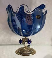 Фруктовница Д-  В-   синяя (муранское стекло) White Crystal Италия 66874_9709285