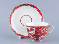 Чайная пара 250 мл ф. Весенняя рис. Красный конь  81.15308.00.1 ИФЗ_1600794